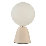 Table Lamp Pink Opal Glass
