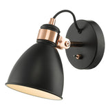 Single Wall Spotlight Black & Copper