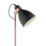 Task Floor Lamp Black & Copper