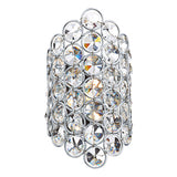 FRO0750 1 Light Wall Bracket Polished Chrome And Faceted Crystal