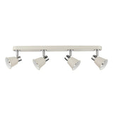 FRY8433 4 Light Bar Spotlight Cream Polished Chrome