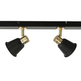 4 Light Bar Spotlight Black & Rose Gold