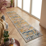Rug Blue/Grey/Mustard/Cream