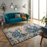 Rug Blue/Grey/Mustard/Cream