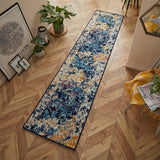 Rug Blue/Grey/Mustard/Cream