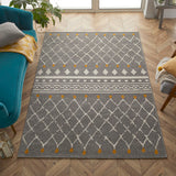 Rug Grey/Cream/Mustard