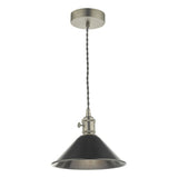 HAD0161-02 Pendant Antique Chrome With Antique Pewter Shade