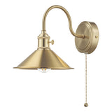 Wall Light Brass With Brass Shade