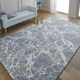 Rug Blue/Ivory