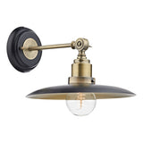 HAN0754 1 Light Wall Bracket Black Antique Brass