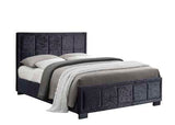 HANFB46BCVV2 Double Bed Black Crushed Velvet