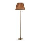 HAT4975 Floor Lamp Antique Brass With Shade