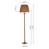 Floor Lamp Antique Brass With Shade
