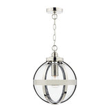 HEA0138 1 Light Pendant Polished Nickel