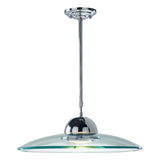 HEM8650 Pendant Polished Chrome And Clear Glass