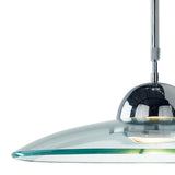 Pendant Polished Chrome And Clear Glass