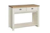 HIG2COTCRO 2 Drawer Console Table Cream & Oak