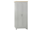 HIG2WGOK 2 Door Wardrobe Grey & Oak