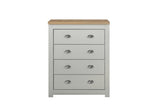 4 Drawer Chest Grey & Oak