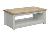 HIGCTGOK Coffee Table Grey & Oak