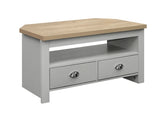 HIGCTVGOK Corner TV Unit Grey & Oak