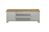 Large TV Unit Grey & Oak