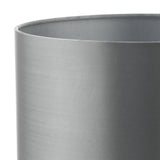 Grey Faux Silk Drum Shade 12Cm