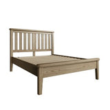 5'0 Bed with Wooden Headboard and Low Footboard Set