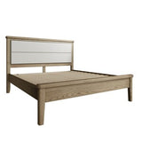 6'0 Bed with Fabric Headboard and Low Footboard Set
