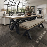 2.0m Cross Legged Extending Table