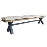 2.5m Cross Legged Dining Bench