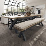 2.5m Cross Legged Dining Table