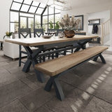 2.5m Cross Legged Dining Table