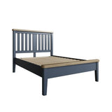 4'6 Bed with Wooden Headboard and Low Footboard Set