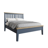 5'0 Bed with Wooden Headboard and Low Footboard Set