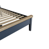 5'0 Bed with Fabric Headboard and Low Footboard Set