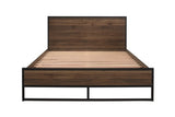 Small Double Bed Walnut