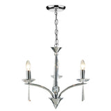 HYP0350 3 Light Dual Mount Pendant Polished Chrome Crystal