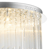 8 Light Glass Tube Flush
