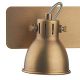 2 Light Wall Spotlight Natural Brass