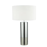 ING4250 Table Lamp Polished Chrome And Brushed Chrome With Shade