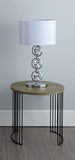 Table Lamp Polished Chrome With Shade