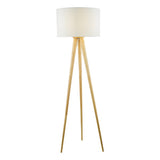 IVO4943 Tripod Floor Lamp Light Oak Base Only