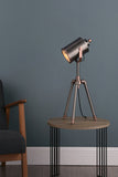 Task Table Lamp Antique Silver And Copper
