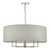 JAM0539 5Lt Pendant Polished Chrome & Grey