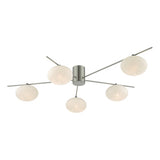 JAS5446 5 Light Semi Flush Satin Nickel