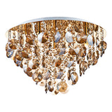 JES5440 5 Light Flush Gold Complete With Amber Dropper
