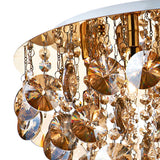 5 Light Flush Gold Complete With Amber Droppers