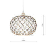 Easy Fit Pendant Gold Acrylic