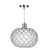 JUA6550 Easy Fit Pendant Polished Chrome Acrylic